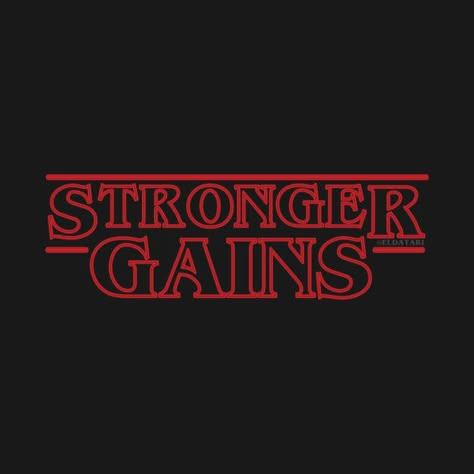 Stronger Gains tank by eldatari Gym Clothing Brand Logo, Workout T Shirts For Women, Gym Tshirts Design, Gym Tshirt Design Graphic Tees, Crossfit Shirts Design, Fitness Tshirts Quotes, Gym Tshirt Design Ideas, Gym T Shirt Design, Gym Tshirt Design