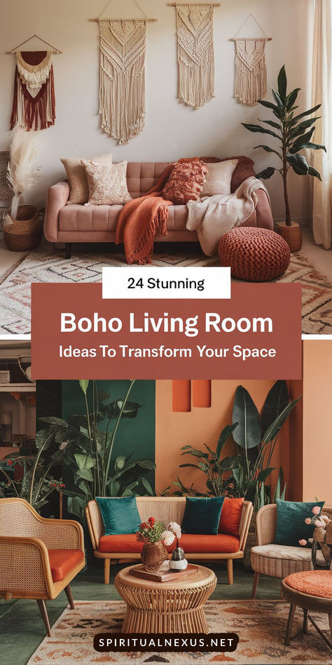 Dive into 24 boho living room decor ideas that showcase modern bohemian style, chic details, and aesthetic interior designs. These ideas are perfect for transforming your space into a boho-inspired sanctuary. #BohoChicLivingRoom #ModernBohemian #RoomDecor Boho Minimalist Living Room, Boho Living Room Decor Ideas, Modern Bohemian Home Decor, Living Room Design Boho, Modern Bohemian Style, Modern Bohemian Home, Boho Living Room Ideas, Aesthetic Interior Design, Boho Chic Living Room