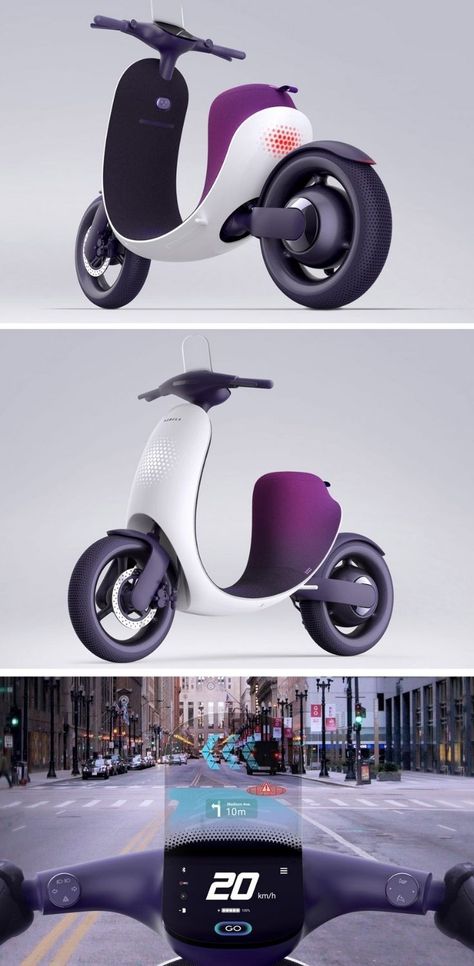 Scooter Concept Design, Future Transportation Design, Electric Scooter Aesthetic, Electronic Scooter, Electric Vespa, Diy Renewable Energy, Eletric Bike, Electronic Bike, Electric Scooter Design