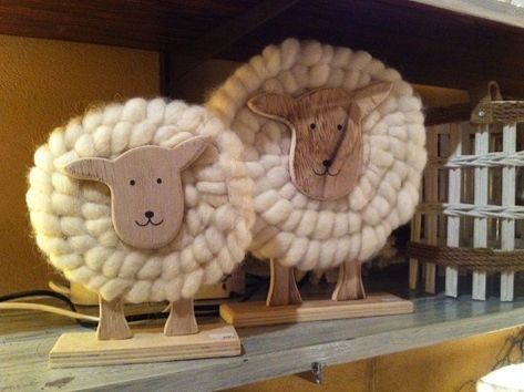 Lamb Craft, Farm Craft, Sheep Crafts, Scrap Wood Crafts, Woodworking Projects Furniture, Sheep And Lamb, Craft Day, Hand Embroidery Art, Knitting Charts