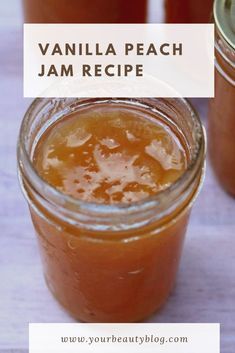 Vanilla Peach Jam, Peach Canning, Whiskey Jam, Bourbon Jam, Peach Bourbon, Water Bath Canning Recipes, Peach Jam Recipe, Frozen Peaches, Homemade Jams