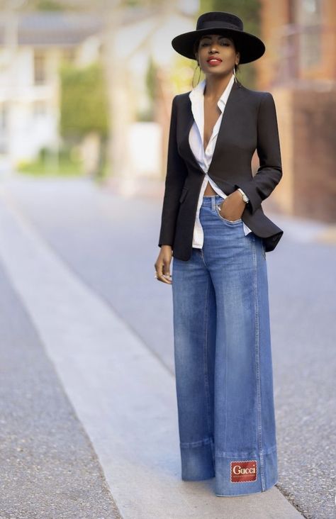 Wide Leg Jeans Outfit, Looks Jeans, Mode Boho, Outfit Jeans, Outfits With Hats, Mode Inspo, Looks Chic, 가을 패션, Hiking Outfit