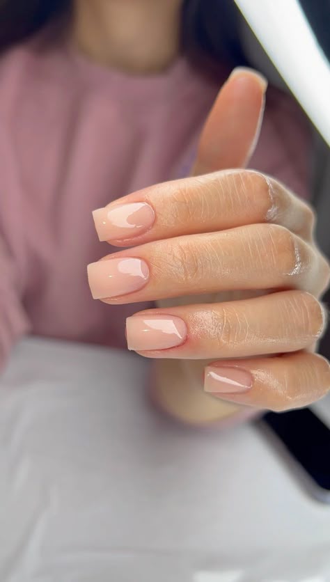 Nurse Nails, Plain Acrylic Nails, Acrylic Nails Nude, Plain Nails, Romantic Nails, Basic Nails, Casual Nails, Blush Nails, Nail Colours