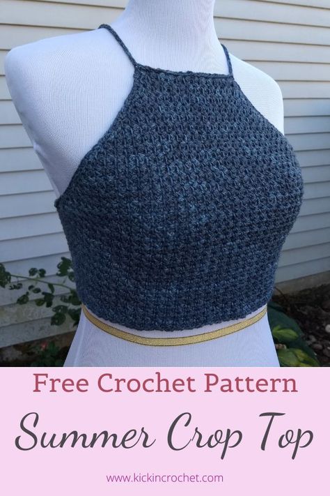 Easy Crochet Tops Free Patterns, One Skein Crochet Projects, Crop Top Crochet Pattern, Free Crochet Top Patterns, Summer Crochet Patterns Free, Crochet Vest Pattern Free, Diy Crochet Sweater, Easiest Crochet, Summer Crochet Patterns