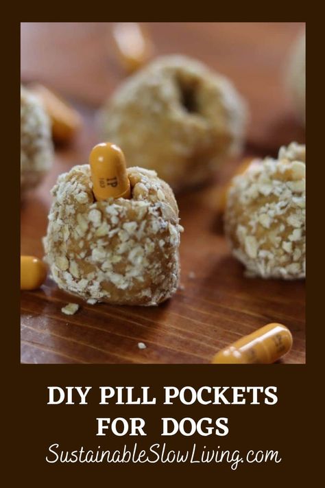 DIY PILL POCKETS FOR DOGS || MAKE GIVING YOUR DOG PILLS QUICK AND EASY - Sustainable Slow Living Homemade Dog Pill Pockets, Dog Pill Pockets Homemade, Homemade Pill Pockets For Dogs, Pill Pockets For Dogs Homemade, Diy Pill Pockets For Dogs, Soft Dog Treats Homemade, Pill Pockets For Dogs, Buscuit Recipe, Homade Dog Treats