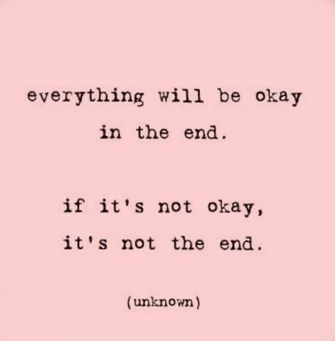 Everything will be ok! #motivation #motivationalquotes Im Ok Quotes, One Day Everything Will Be Ok Quote, Youll Be Okay, Everything Will Be Ok Quotes, Tough Day Quotes, It Will Be Ok Quotes, Its Gonna Be Ok, Everything Will Be Ok, I'm Ok