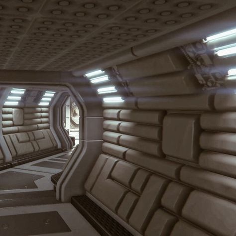 Spaceship Aesthetic, Space Station Interior, Scifi Interior, Sci Fi Aesthetic, After Earth, Alien Isolation, Spaceship Interior, Futuristic Aesthetic, Sci Fi Environment