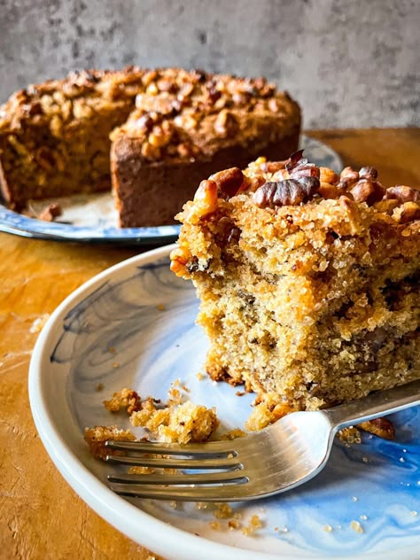 Cornmeal & Walnut Coffee Cake - We Are All Magic Lemon Coffee, Coca Cola Cake, Cola Cake, Coconut Flour Recipes, Sheet Cake Recipes, Lemon Flavor, Rhubarb Recipes, Moist Chocolate Cake, Gluten Free Grains