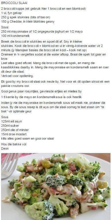 South African Salad Recipes, Salad Recipes South Africa, Vegetable Dishes Recipes, Maklike Resepte, Suid Afrikaanse Resepte, African Cooking, South African Food, Veg Dishes, Salad Dishes