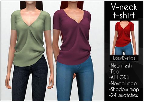 image Sims 4 Cc T Shirts Female, Sims Dress, Los Sims 4 Mods, Cc Clothing, Sims 4 Stories, Cc Shopping, Alpha Cc, Sims Baby, Die Sims 4