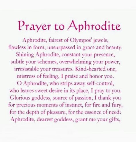 How To Contact Aphrodite, Prayers For Aphrodite, Aphrodite Herbs, Aphrodite Invocation, How To Worship Aphrodite, Prayer To Aphrodite, Aphrodite Affirmations, Aphrodite Sigil, Altar Aphrodite