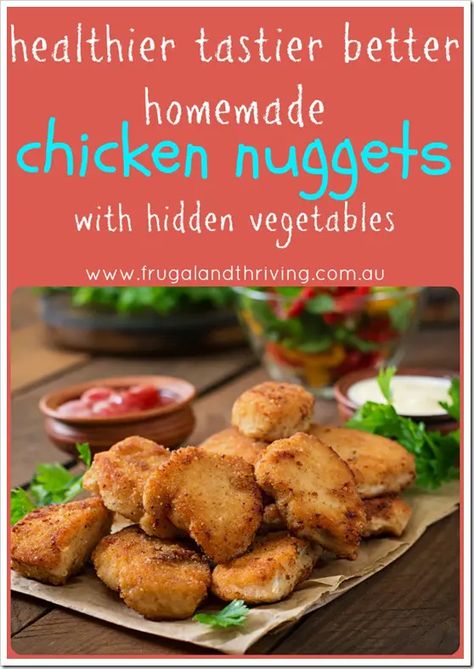 Finger Food For Toddlers, Homemade Chilli Recipe, Veggie Chicken Nuggets, Food For Toddlers, Veggie Nuggets, Homemade Chicken Nuggets, Hidden Vegetables, Kids Vegetables, Chicken Nugget Recipes