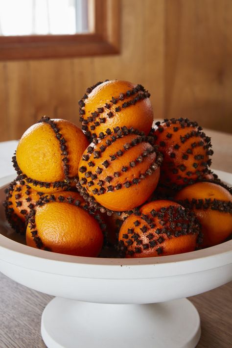 Feng Shui With Cloves For Wealth! | The Tao of Dana Orange Pomanders, Pomander Balls, Winter Centerpieces, Holiday Pies, Orange Clove, Orange Christmas, Dried Oranges, Winter Candle, Holiday Scents