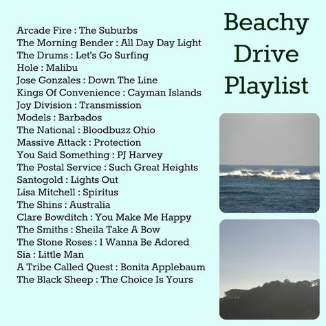 Drive Playlist, Beach Playlist, Kings Of Convenience, Playlist Songs, Summer Songs Playlist, Music Listening, Playlist Ideas, Play List, Music Playlists