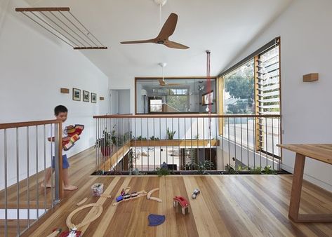 Beyond House / Ben Callery Architects | ArchDaily Ceiling Fan Ideas, Fan Ideas, Terrace Ideas, Heritage House, Front Rooms, Timber Cladding, Timber Flooring, Big Houses, Studio Space