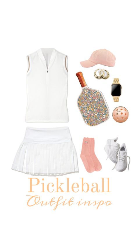 Summer 2024 pickleball outfit inspiration inspo fashion athletic trend forecast fitness apparel Pickleball Outfit, Rich People, Pickleball, Summer Aesthetic, Stylish Outfits, Tennis, Lookbook, Outfit Inspo, How To Wear