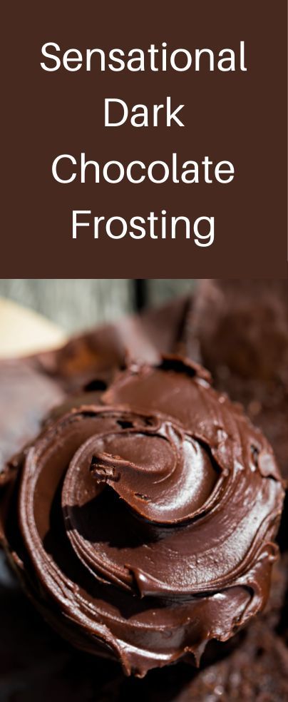 Chocolate Frosting For Brownies, Chocolate Icing Recipes, Chocolate Cake Frosting, Dark Chocolate Frosting, Brownie Frosting, Frosting Recipes Easy, Dark Chocolate Fudge, Chocolate Fudge Frosting, Chocolate Frosting Recipes