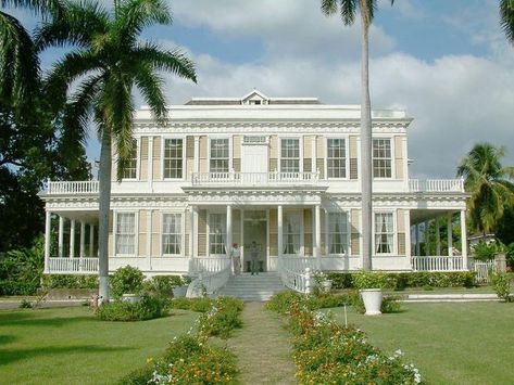 Colonial Caribbean Architecture Colonial Caribbean, Caribbean Architecture, 3 Storey House, British Colonial Decor, Traditional Japanese Architecture, Virgin Island, Visit Cuba, Historical Buildings, Colonial Decor