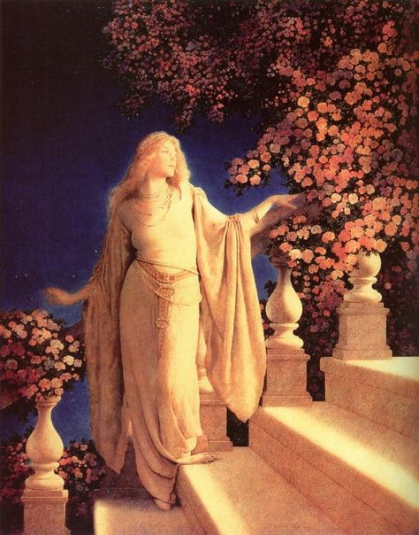 Maxfield Parrish - Cinderella Cinderella Art, Maxfield Parrish, Blue Inspiration, Neo Classical, Fairytale Art, Art Et Illustration, July 25, Harpers Bazaar, Fine Arts Posters