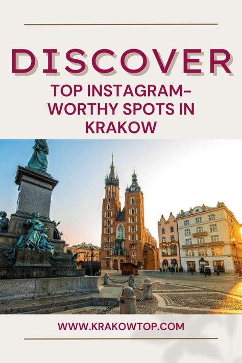 Discover the Top Instagram-Worthy Spots in Krakow » KrakowTOP Krakow Instagram Spots, Krakow Food, Royal Castles, Colourful Buildings, Baroque Architecture, Instagrammable Places, Rooftop Bar, Instagram Worthy, Krakow