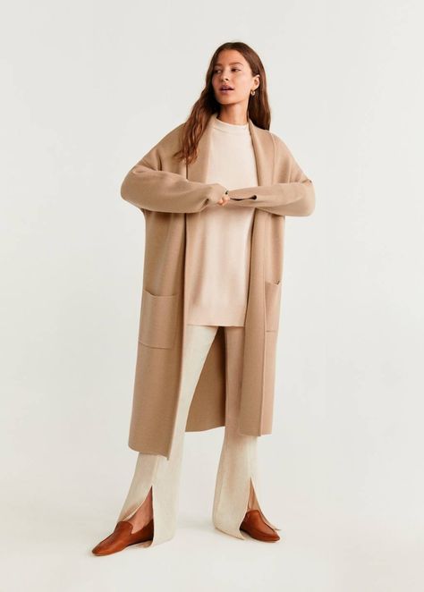 10 Affordable Fashion Dupes to Buy This Season | Who What Wear Space Angel, White Jacket Outfit, Mango Coats, Womens Outfits, Structured Jacket, Heavy Coat, Slip Skirts, Mango Fashion, Elegant Styles