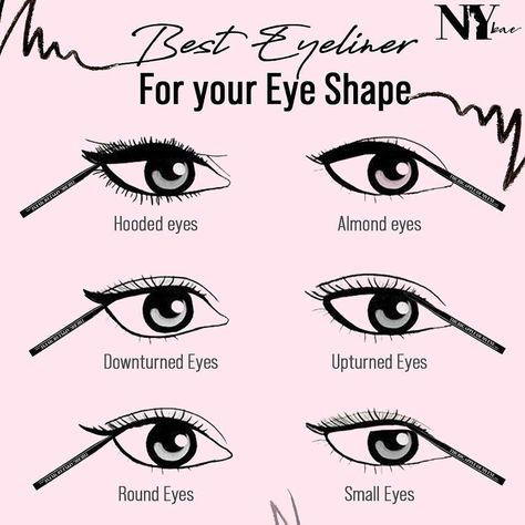 Best Permanent Eyeliner Styles for Each Eye Shape (2021) - PMUHub Lower Lid Eyeliner, Eyeliner For Almond Shaped Eyes, Permanent Eyeliner Styles, Eyeliner Round Eyes, Lid Eyeliner, Makeup For Downturned Eyes, Eyeliner For Almond Eyes, Different Eyeliner Styles, Almond Eye Makeup