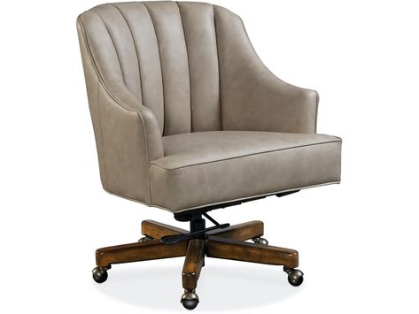 Hooker Furniture Home Office Haider Executive Swivel Tilt Chair EC509-085 Traditional Desk, Swivel Office Chair, Executive Office Chairs, Leather Office Chair, Executive Chair, Office Desk Chair, Chair Types, Furniture Finishes, Hooker Furniture