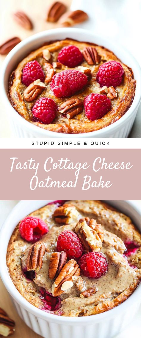 Image for Tasty Cottage Cheese Oatmeal Bake Cottage Cheese Oatmeal Bake, Cottage Cheese And Oatmeal, Cottage Cheese Bake, Cottage Cheese Oatmeal, Oatmeal Cottage Cheese, Cheese Oatmeal, Oatmeal Bake, Cheese Bake, Cottage Cheese Recipes