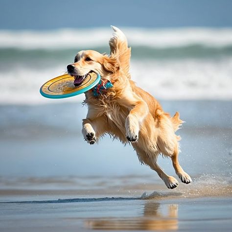 Dogs Playing Together, Animals Reference, Dog Frisbee, Money Can't Buy Happiness, Animal Studies, Dog Sports, A Golden Retriever, Animal Study, Dream Dog