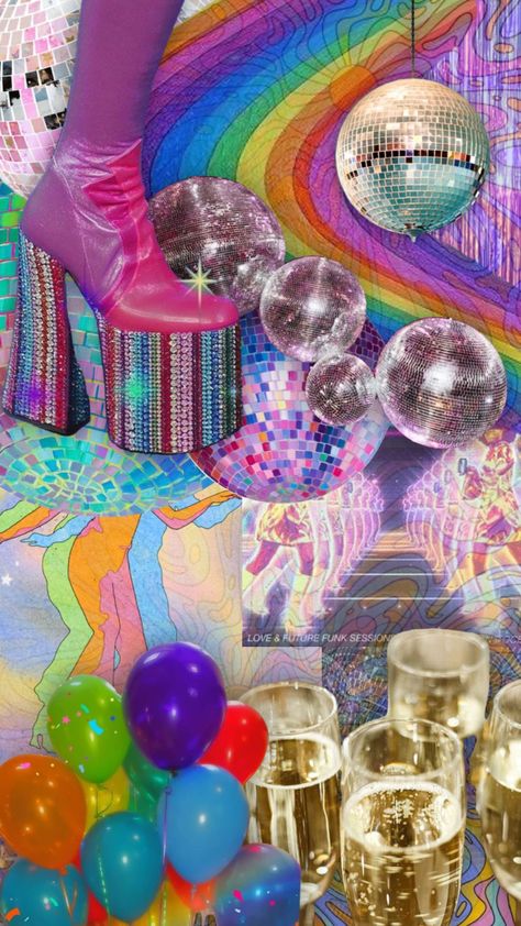 Groovy Party, Dreamscape Architecture, Disco Birthday Party, Beginner Yoga Workout, Disco Night, 70s Party, Ap Studio Art, 26th Birthday, 24th Birthday