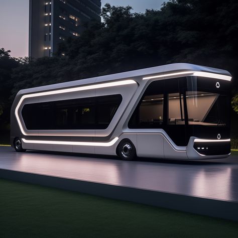 Futuristic Bus, Bus Design, Concept Vehicles Sci Fi, Room Concept, Bus Interior, Luxury Motorhomes, Future Transportation, Luxury Bus, Expedition Vehicle