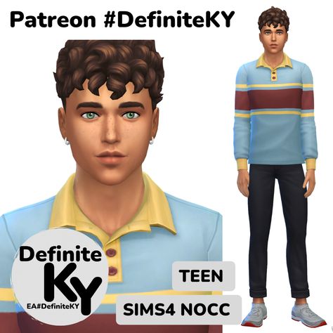 My Sims4 Sims are 100% NOCC/ Mod-Free. ***Download from Patreon or EA gallery #DefiniteKY Sims 4 Households, Sims 4 Avatar, Sims 4 Teen, Sims 4 Characters, Sims4 Clothes, Sims 4 Cas, Cc Sims, Sims 4 Clothing, The Sims