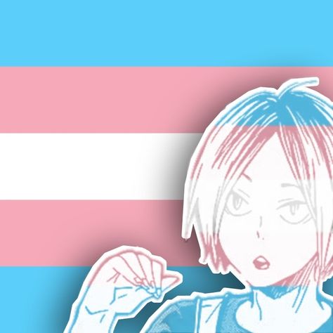 Kenma Kozume Pfp, Pfp Trans, Ftm Art, Trans Flag, Kenma Kozume, Anime Pfp, Profile Pictures, Haikyu!!, Profile Picture