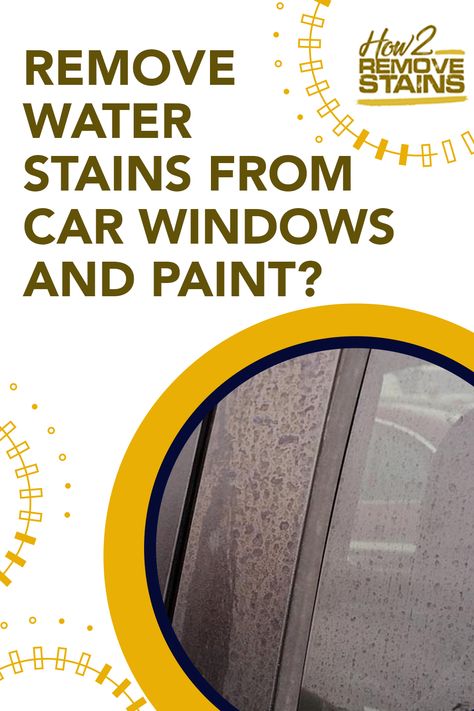 Depending on the type of water stain, it’s not that complicated to remove a hard water stain from your car. The simplest method involves a bucket of w... - Find the answer at How2RemoveStains.com Water Spots On Car, Hard Water Cleaner, Hard Water Remover, Lp Siding, Remove Water Spots, Remove Water Stains, Hard Water Spots, Hard Water Stain Remover, Best Cleaner