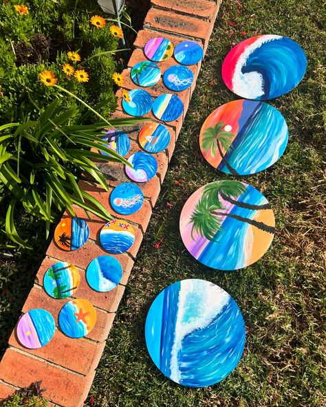 🌊 Excited to share my new hand-painted ocean-themed coasters! 🌊 Each one is a unique piece of the sea, perfect for bringing a touch of nature into your home. Available now! #OceanArt #HandPainted #CoastalDecor #NatureInspired #AustralianArtist #CustomCoasters Ocean Coasters, Custom Coasters, Ocean Themes, Ocean Art, Australian Artists, Coastal Decor, Glass Painting, Visual Artist, Unique Pieces