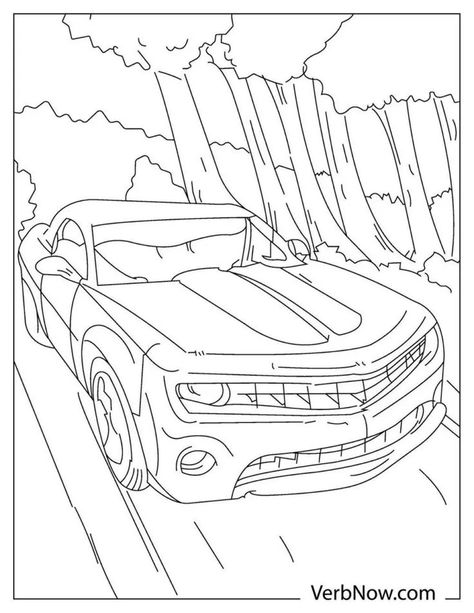 Illustration of a racing car moving in the forest, with many green trees behind Race Car Coloring Pages, Car Coloring Pages, Cars Coloring Pages, Detailed Coloring Pages, Pokemon Coloring Pages, Pokemon Coloring, Activity Ideas, Car Colors, Green Trees