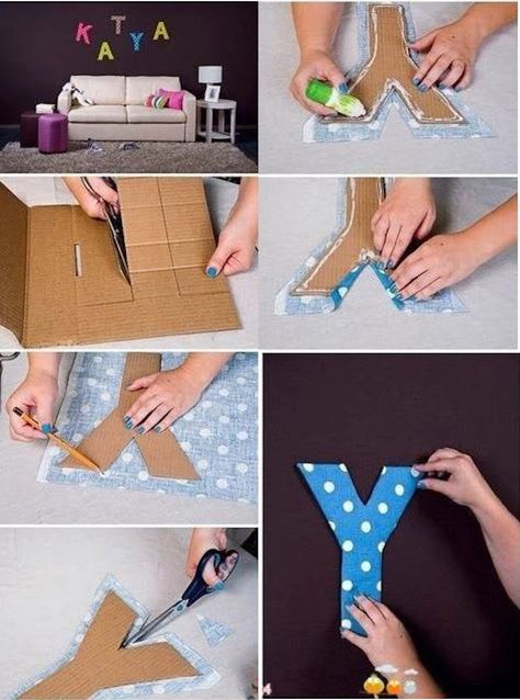 Diy Kids Room, Kids Room Decor Ideas, Diy Kids Room Decor, Cute Diy Projects, Kids Rooms Diy, Diy Casa, Diy Letters, Kids Room Organization, Kids Room Wall Decor