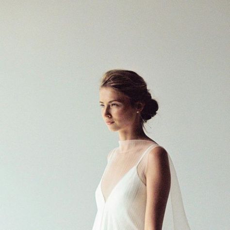 427 likes, 8 comments - rinovich_wedding_dress dne August 15, 2021: "Pearl M dress Consist of two parts a main dress + a detachable pleated cape 1200€ •Minimali..." Wedding Dress Minimalist, Simple Wedding Gowns, Minimalist Dresses, August 15, Simple Wedding, Simple Weddings, Pleated Dress, More Information, Wedding Gowns