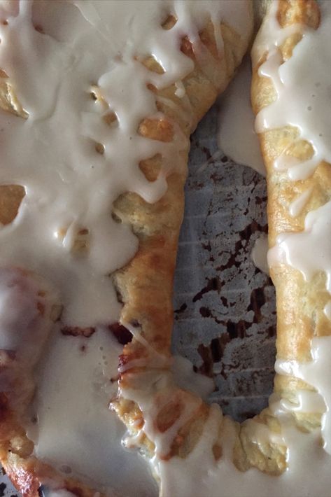 A top view of a Danish Kringle. Kringle Recipe, Danish Kringle, Racine Wisconsin, Danish Pastry, Pastry Blender, Cinnamon Buns, Strawberry Jam, Confectioners Sugar, French Press