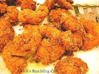 Drick's Rambling Cafe: Fried Cornmeal Battered Bayou Shrimp Fry Mix Recipe, Shrimp With Mushrooms, Fried Shrimp Batter, Fried Cornmeal, Shrimp Batter, Beer Bath, Seafood House, Show Respect, Tempura Batter