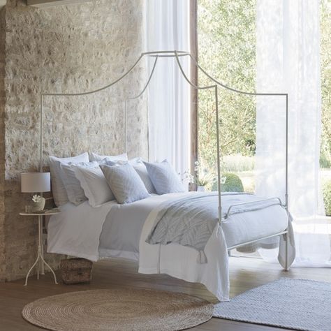 Not Found | The White Company UK Statement Bed, 4 Poster Beds, White Linen Bedding, Bedroom Bliss, Four Poster Bed, Linen Collection, Four Poster, Poster Bed, Before Midnight