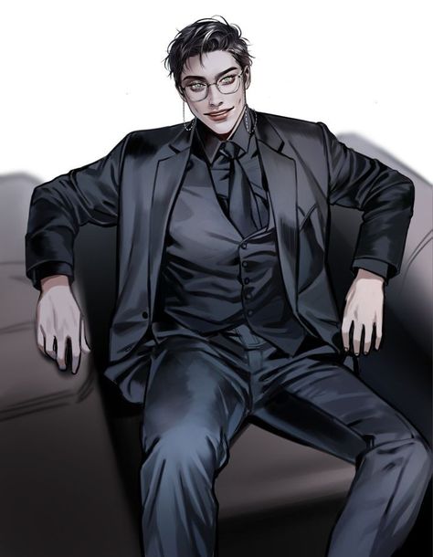 Anime Suit, World Of Darkness, Cool Anime Guys, Man Standing, Mens Fashion Suits, Cool Anime Pictures, Digital Art Girl, Male Art, Handsome Anime Guys