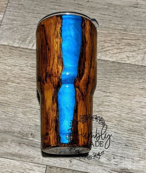 Wood Grain Tumblers For Men, Blue Woodgrain Tumbler, Music Tumbler Cups For Men, Blue Tumbler Ideas For Men, Wood Tumbler Ideas, Resin Tumblers For Men, Male Tumbler Ideas, Wood Grain Tumbler Ideas, Men’s Tumbler Ideas