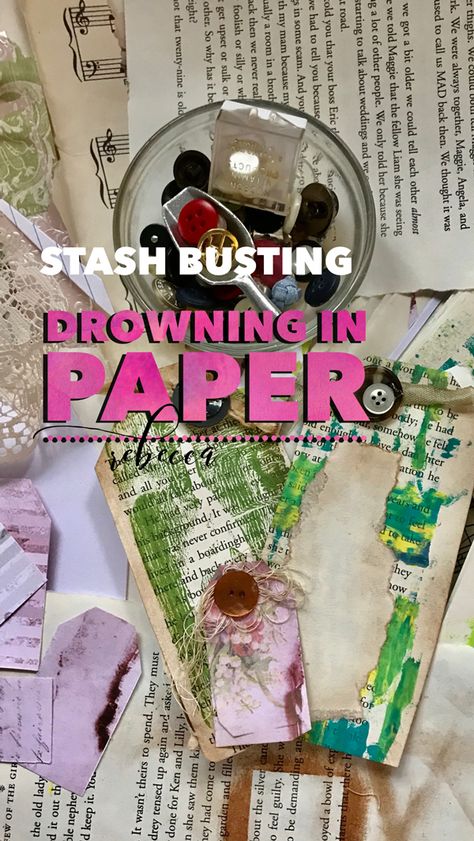 Paper Scraps Ideas, Junk Organization, Journal Tips, Embellishment Ideas, Book Maker, Stash Buster, Love Tag, Old Book Pages, Index Cards