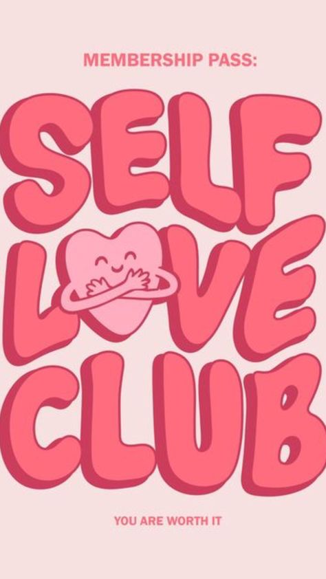 Self Love Club, Love Club, Girly Quotes, Love Yourself, The Club, Self Love, Love You, Collage, Quotes