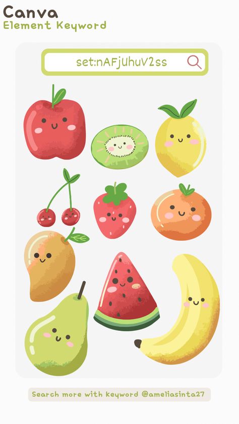 cute, cartoon, vector, illustration, fruit, happy, character, funny, set, food, face, banana, lemon, fun, isolated, pineapple, watermelon, apple, smile, fresh, summer, healthy, orange, pear, design, strawberry, background, drawing, tropical, comic, collection, icon, vitamin, vegetarian, cherry, kawaii, emotion, organic, expression, baby, avocado, juice, graphic, sticker, poster, sweet, cheerful, colorful, children, emoji Fruit Character Illustration, Cute Fruit Drawings, Cute Fruit Cartoon, Watermelon Illustration, Strawberry Background, Happy Character, Avocado Juice, Illustration Fruit, Pineapple Watermelon