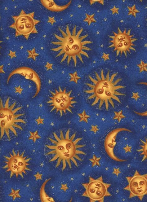 Celestial+Sun+Art+|+Celestial+Sun The Sun And Moon, Celestial Sun, Sun And Moon, The Sun, Moon, Sun, Stars, Blue