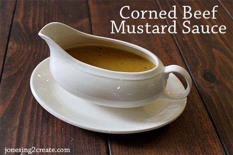 Must have for corned beef and cabbage. This mustard sauce is amazing! Corned Beef And Cabbage Mustard Sauce, Corned Beef Mustard Sauce, Gravy For Corned Beef, Sauce For Corned Beef And Cabbage, Corned Beef Sauce Recipe, Corn Beef Sauce, Corned Beef Gravy, Sauce For Corned Beef, Corned Beef Sauce