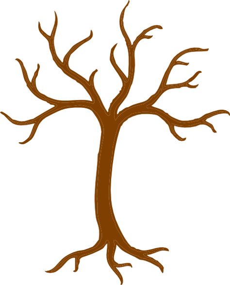 tree clip art free | Tree Trunk And Branches clip art - vector clip art online, royalty ... Henrys Freedom Box, Handprint Tree, Family Tree Clipart, Tree Template, Picture Tree, Tree Stencil, Tree Templates, Knots Diy, Leaf Clipart