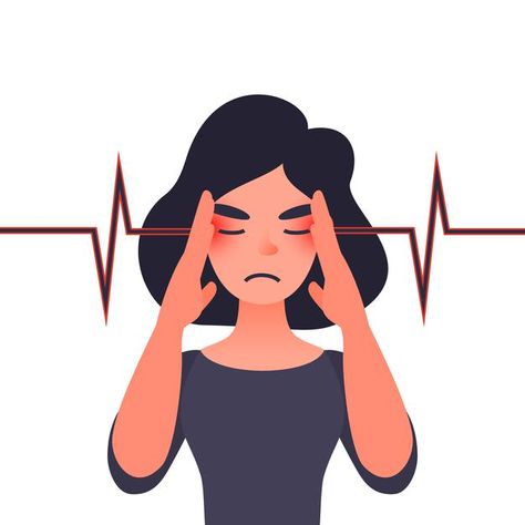 Hand On Head, Background Heart, Pressure Headache, Headache Types, Stomach Cramps, Severe Headache, Feeling Fatigued, Illustration Story, Gluten Sensitivity